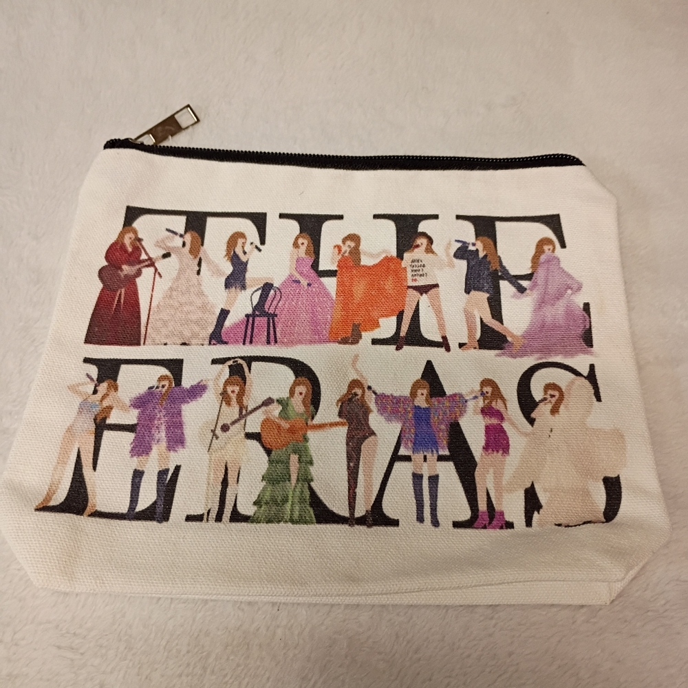 🌻 Taylor Swift The Eras Tour Zipper Pouch Cosmetic Makeup Bag